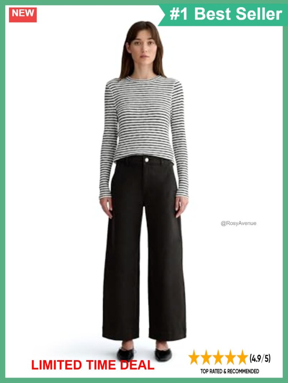 High Rise Wide Leg Utility Pants Ankle Length Organic Cotton Twill
